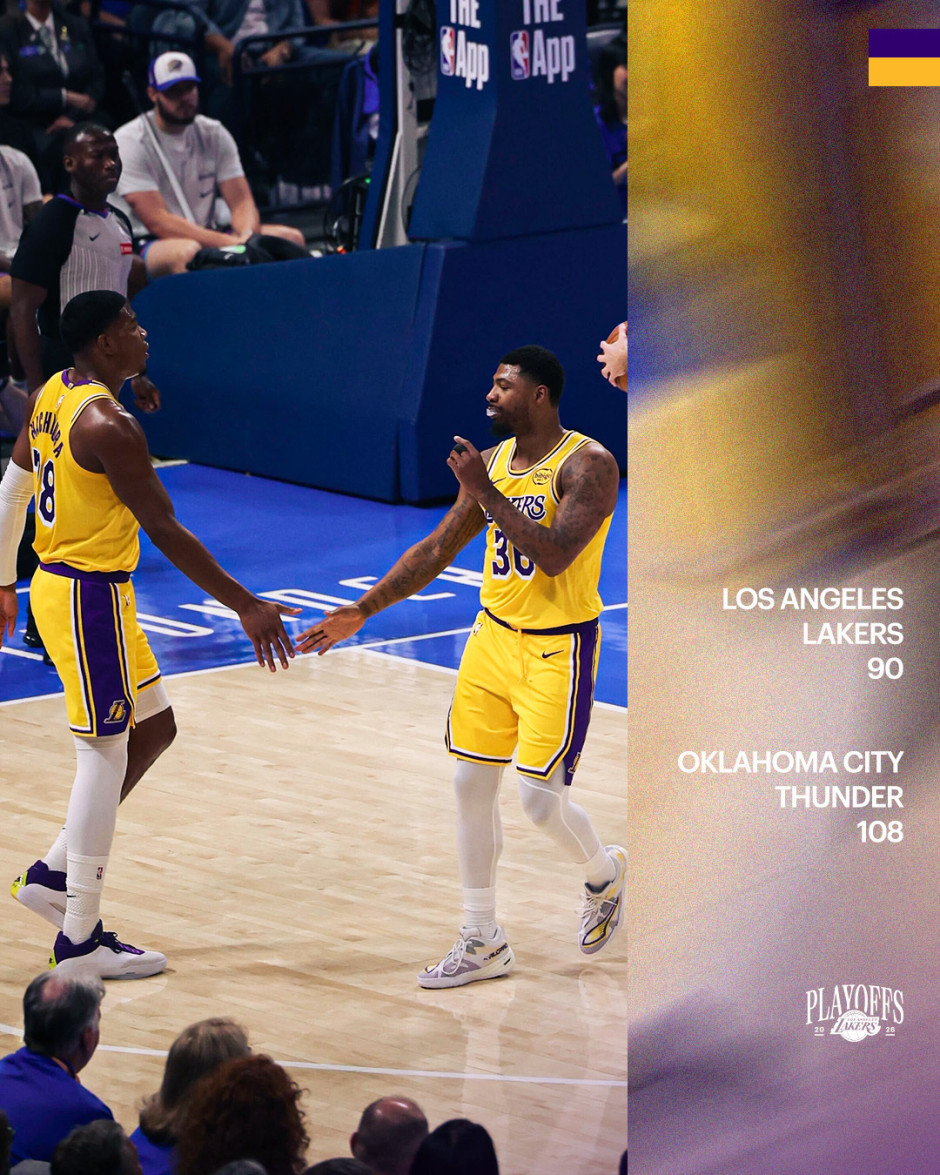 NBA回放全场录像高清：半决赛湖人vs雷霆G1（5月6日）詹姆斯轰下27分独木难支 附比赛数据战报
